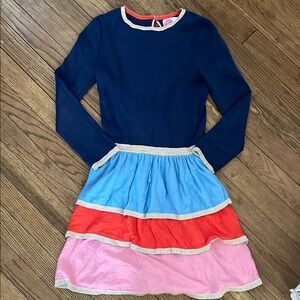 Mini Boden Colorful Long Sleeve Sweater Dress